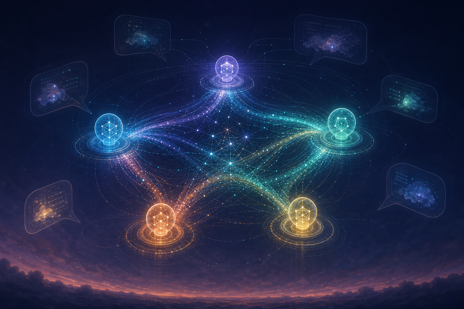 Multi-agent systems exchanging continuous latent intents, with language as an optional outer shell